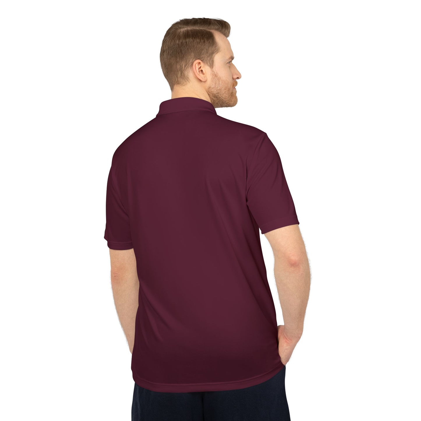 Bright Orange men Performance Polo