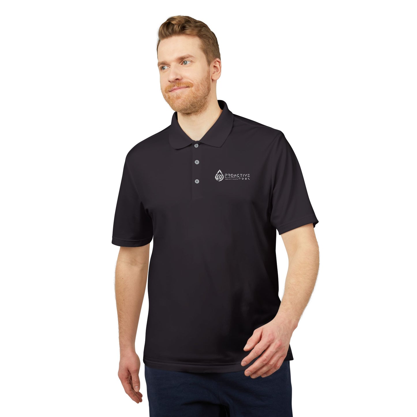 Bright Orange men Performance Polo