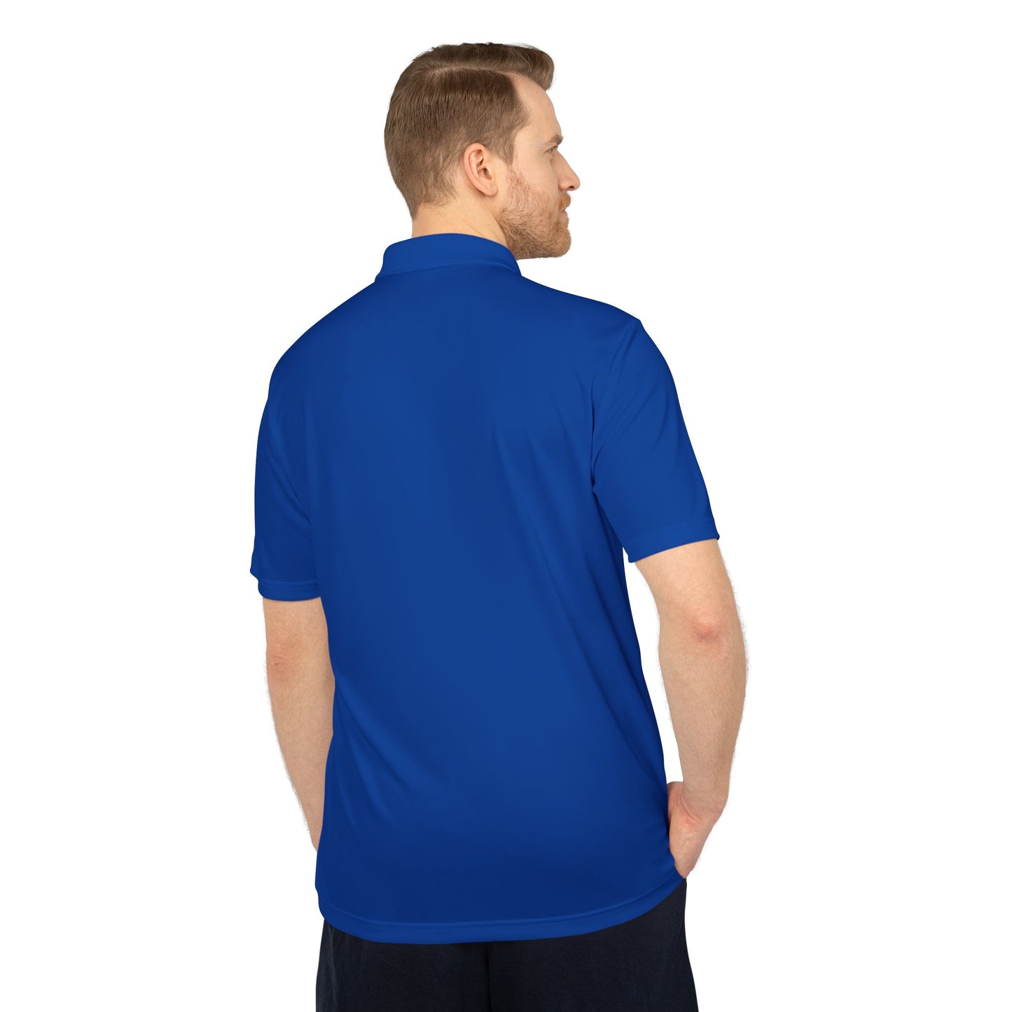 Bright Orange men Performance Polo