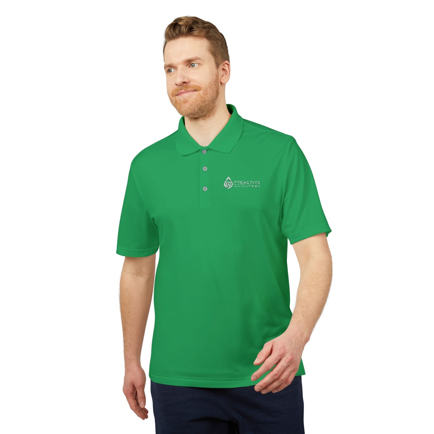 Bright Orange men Performance Polo