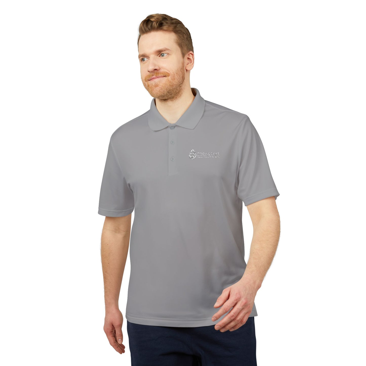 Bright Orange men Performance Polo