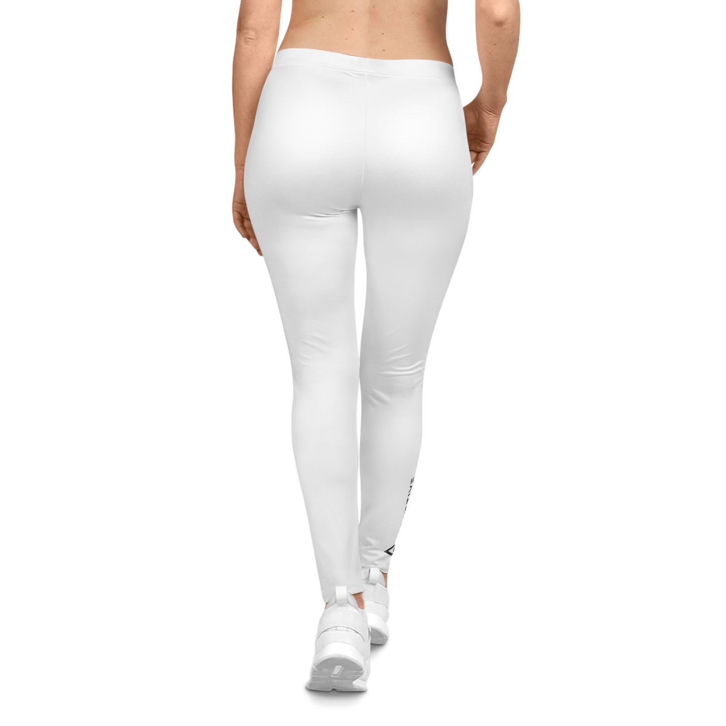 Women's White Casual Leggings