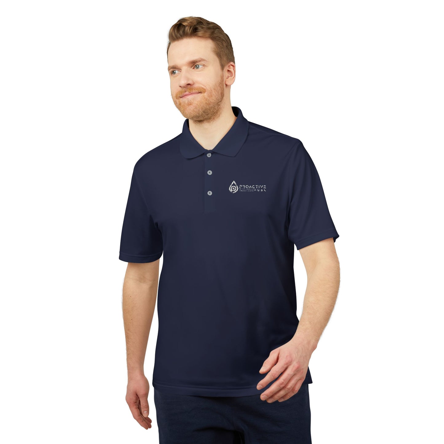 Bright Orange men Performance Polo