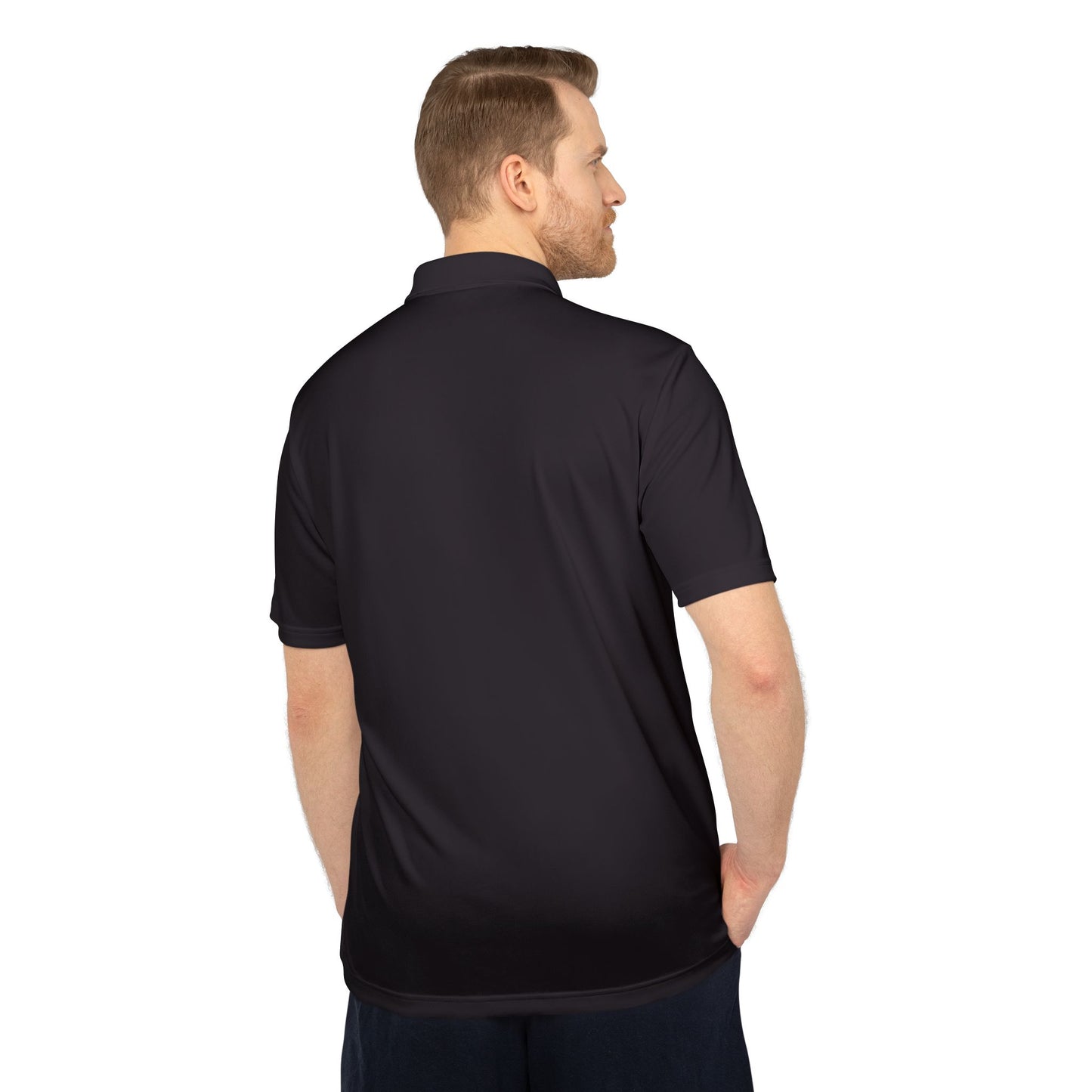 Bright Orange men Performance Polo