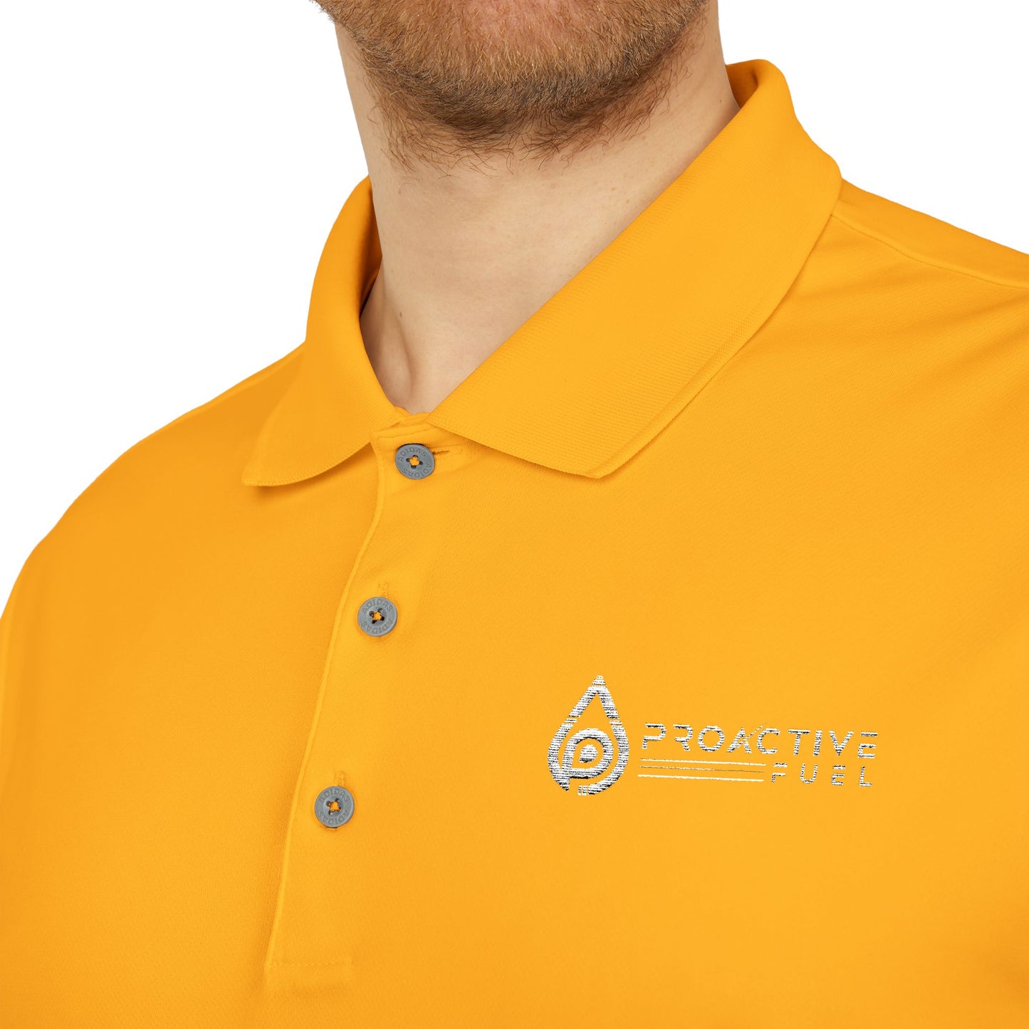 Bright Orange men Performance Polo