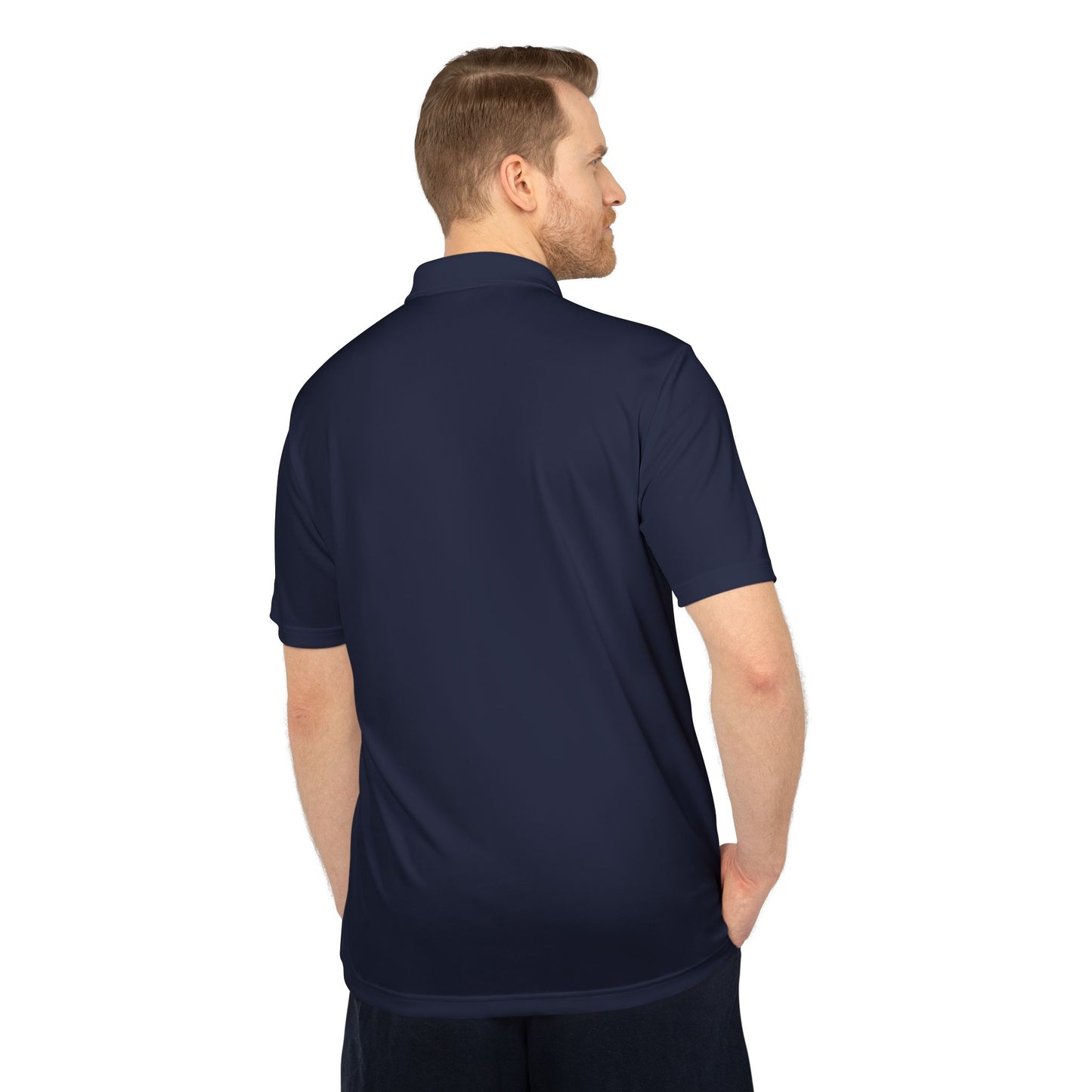 Bright Orange men Performance Polo