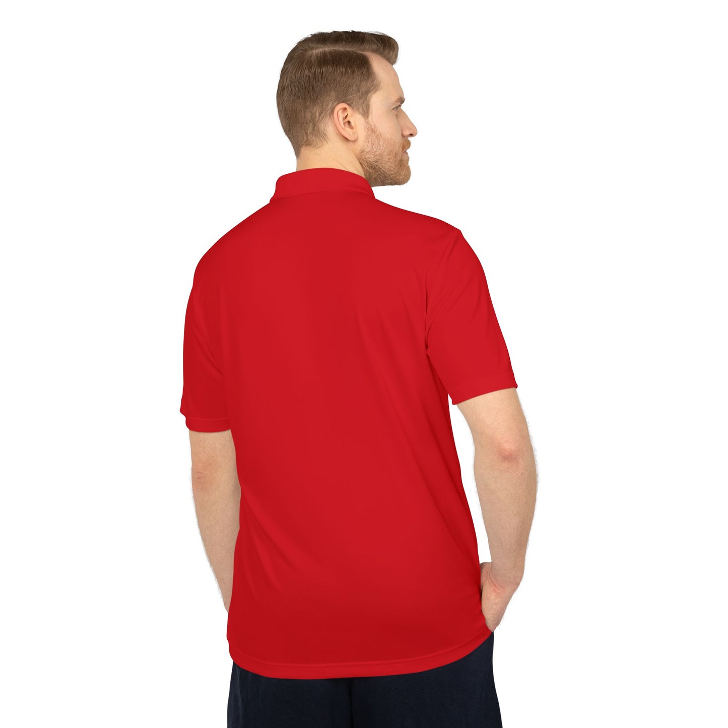 Bright Orange men Performance Polo
