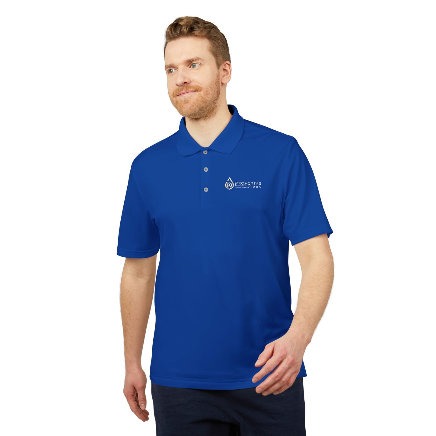 Bright Orange men Performance Polo