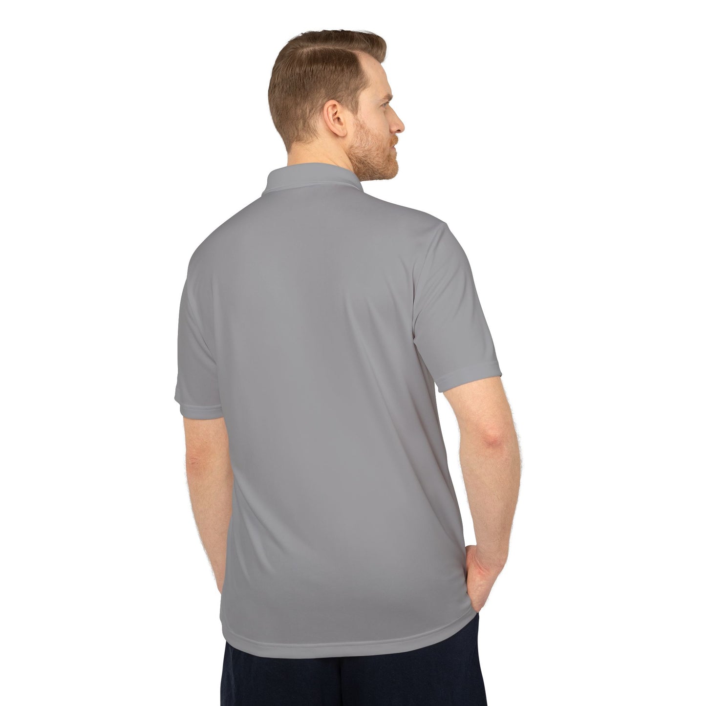 Bright Orange men Performance Polo